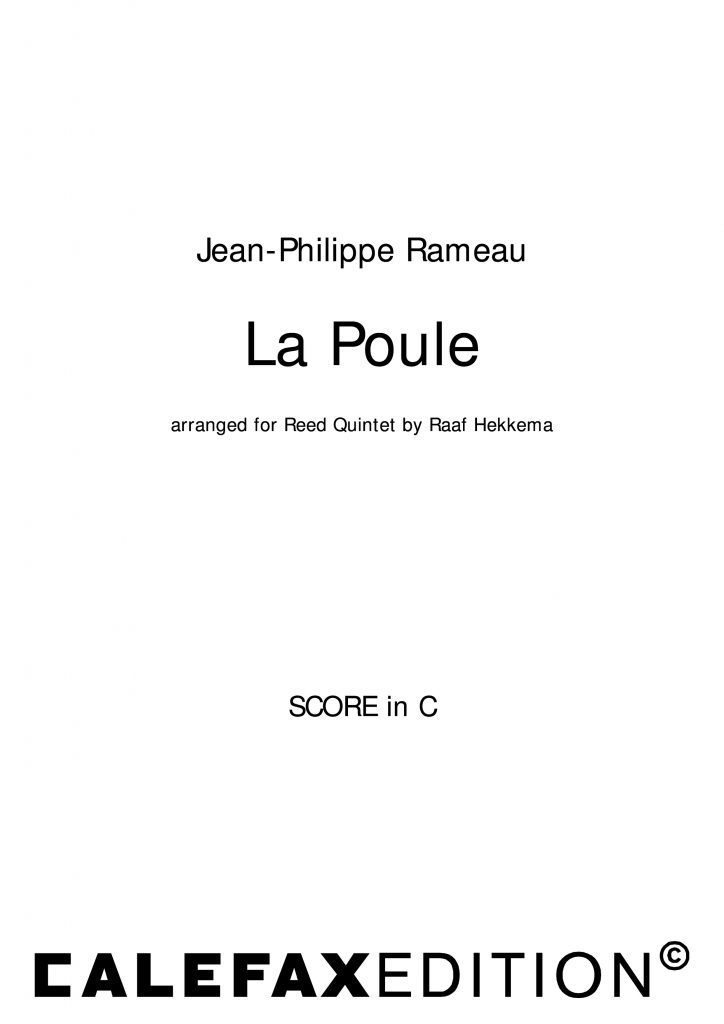 Rameau, JeanPhilippe La Poule Calefax Shop