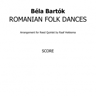 Bartók, Béla: Romanian Folk Dances